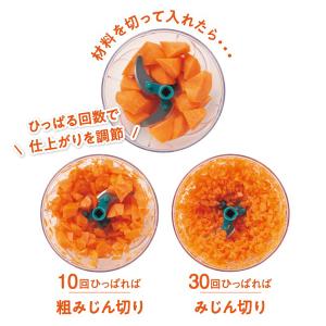 フードチョッパー みじん切り 手動 フードプロ...の詳細画像1