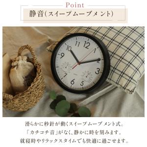 壁掛け時計 掛け時計 温度計 湿度計 壁掛け ...の詳細画像5