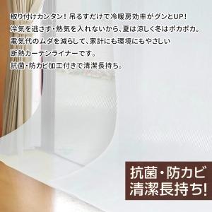 カーテン 断熱 2枚組 丈225cm 幅110...の詳細画像1