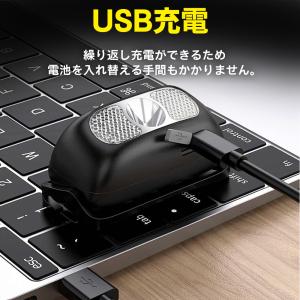 ヘッドライト 充電式 センサー点灯 高輝度 小...の詳細画像3
