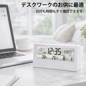 置き時計 デジタル 目覚まし時計 おしゃれ 温...の詳細画像3
