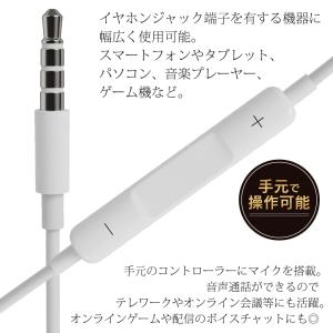 イヤホン 有線 カナル型 軽量 マイク付き 手...の詳細画像3