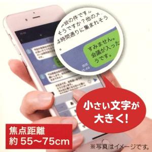 眼鏡の上から掛けられる 拡大鏡 ルーペ 1.3...の詳細画像2