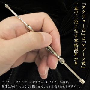 耳かき ステンレス 耳掃除 耳掻き 2way ...の詳細画像1