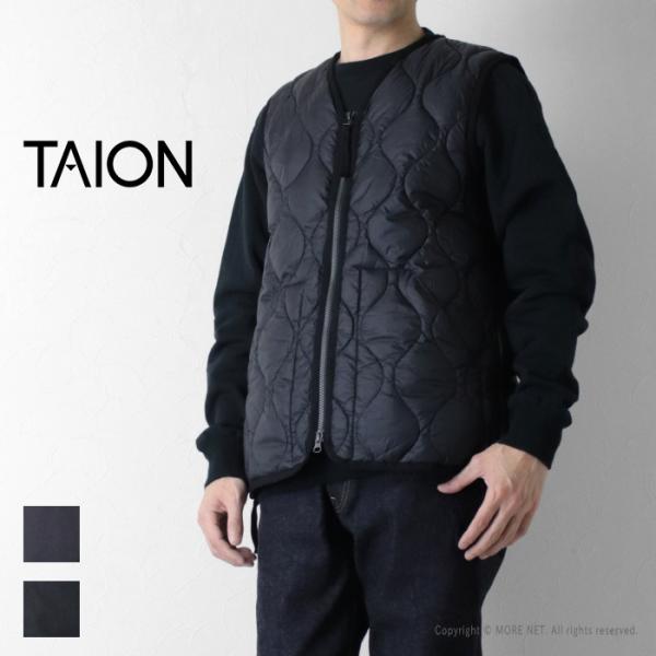 タイオン TAION ソフトシェルダウンベスト TAION-001ALSZML-1 メンズ ミリタリ...