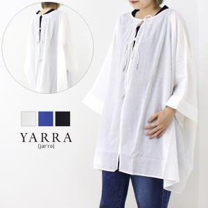 ヤラ YARRA ワイドシルエット2WAYチュニック 14143268 インド綿 ブラウス レディース トップス /返品・交換不可/SALE セール｜more-net2