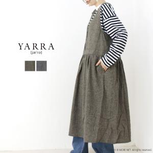 ヤラ YARRA ウエスト切替ギャザージャンスカ 1444-203 スカート 無地 ミモレ丈 ポケット レディース /返品・交換不可/SALE セール｜more-net2