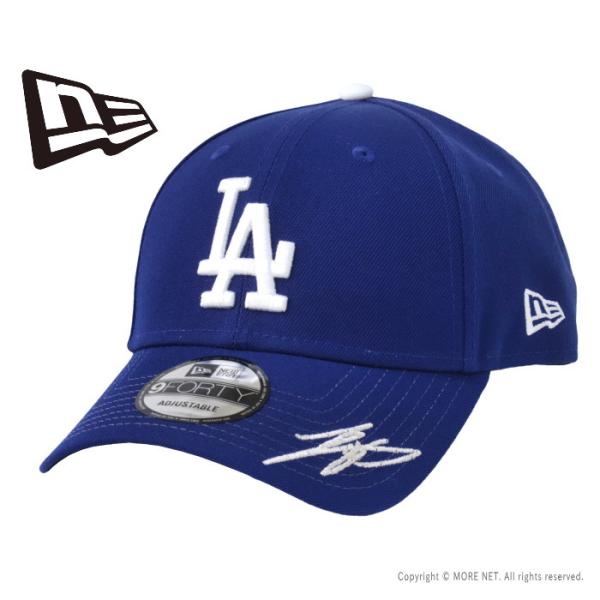 ニューエラ NEW ERA 大谷翔平サイン刺繍 ドジャースキャップ ダークロイヤル 14517914...