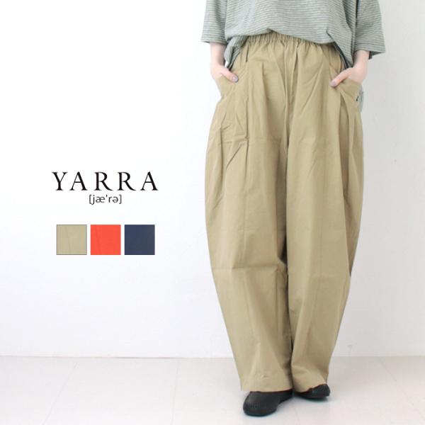 ヤラ YARRA コンパクトツイルタックパンツ 1525-252 ワイド イージー 無地 ボトム レ...