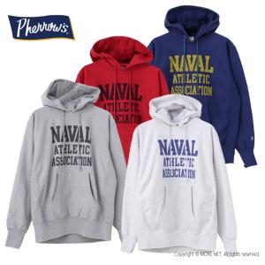 フェローズ PHERROW'S スウェットプルオーバーパーカー 23W-PRHP1 メンズ 日本製 NAVAL /返品・交換不可/SALE セール｜more-net2