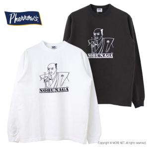 フェローズ PHERROW'S プリント長袖Tシャツ NOBUNAGA 24S-PLT-N メンズ 日本製 2024春夏｜more-net2