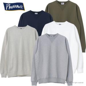 フェローズ PHERROW'S Vガゼット長袖Tシャツ 24W-PVGS メンズ 無地 スウェット｜more-net2