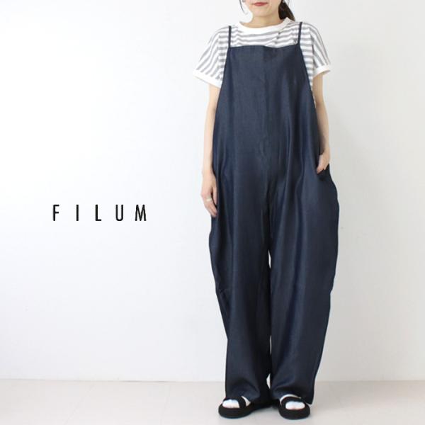 フィルム FILUM 夏のインディゴサロペット 2503112 オーバーオール パンツ デニム 無地...