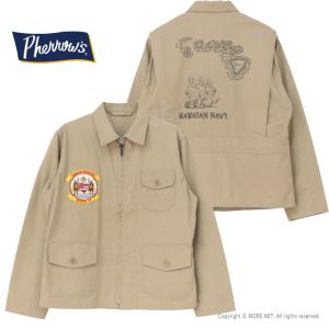フェローズ PHERROW'S U.S.NAVY サマーフライトジャケット 25S-M-421A-Deco メンズ 日本製 ミリタリー 2025春夏｜more-net2