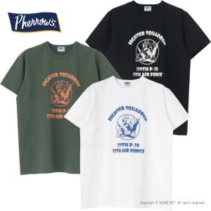 フェローズ PHERROW'S プリント半袖Tシャツ 25S-PMT4 メンズ 日本製 ミリタリー 2025春夏｜more-net2