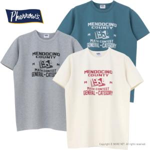 フェローズ PHERROW'S プリント半袖Tシャツ 25S-PMT7 メンズ 日本製 MENDOCINO 2025春夏｜more-net2