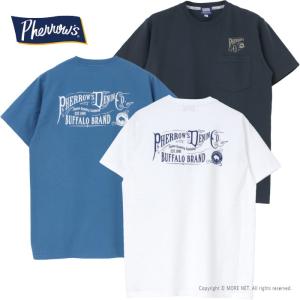 フェローズ PHERROW'S ポケット付きプリントTシャツ 25S-PPT1 メンズ 半袖 2025春夏｜more-net2