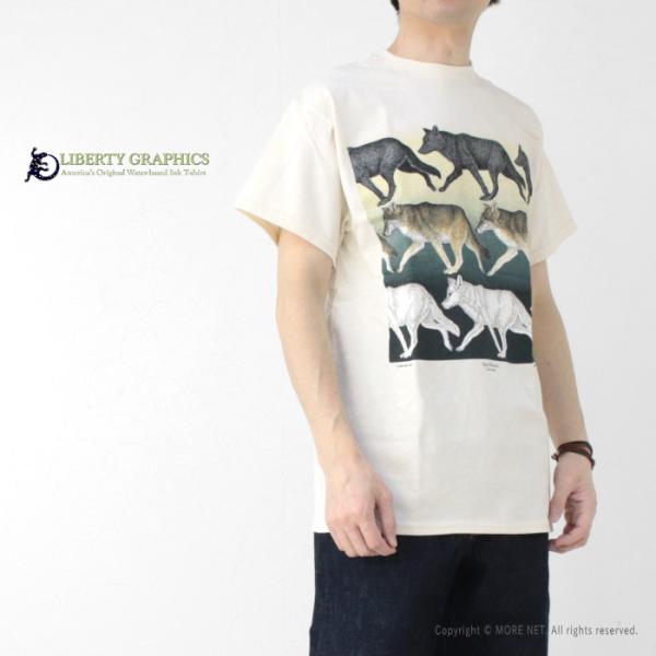 リバティーグラフィックス LIBERTY GRAPHICS プリント半袖Tシャツ Walking W...