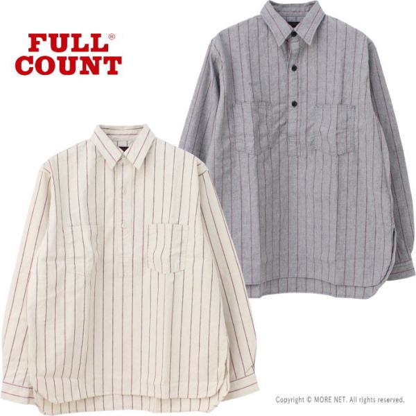 フルカウント FULLCOUNT ベースボールストライププルオーバーシャツ 4080 メンズ 日本製...