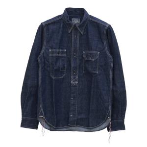 ステュディオ・ダルチザン STUDIO D'ARTISAN デニムワークシャツ 5333B メンズ 日本製 長袖｜more-net2