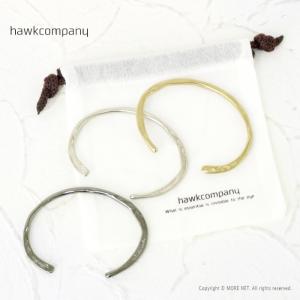 ホークカンパニー Hawk Company アンティーク調 真鍮メッセージバングル 7516 メンズ レディース ブレスレット/メール便可｜more-net2