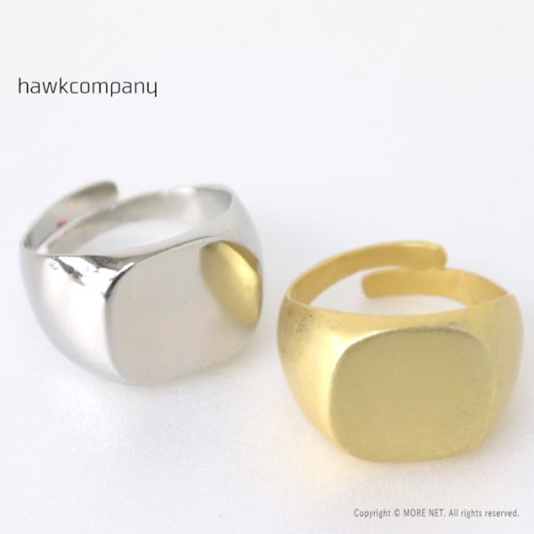 ホークカンパニー Hawk Company ニッケルフリー シグネットリング 7713 メンズ レデ...