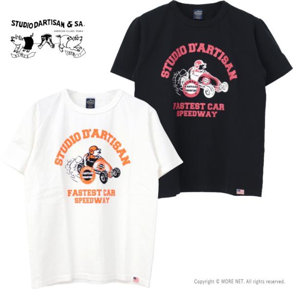 ステュディオ・ダルチザン STUDIO D&apos;ARTISAN USAコットンプリントTシャツ 8149...