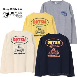 ステュディオ・ダルチザン STUDIO D'ARTISAN プリント長袖Tシャツ 8150B メンズ 日本製 ヴィンテージカー｜more-net2
