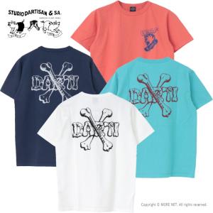 ステュディオ・ダルチザン STUDIO D'ARTISAN USAコットンプリントTシャツ 8168A メンズ 日本製 クロスボーン 2025春夏｜more-net2