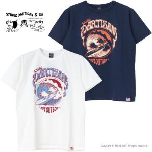 ステュディオ・ダルチザン STUDIO D'ARTISAN USAコットンプリントTシャツ 8168B メンズ 日本製 WIPE OUT BOYS 2025春夏｜more-net2