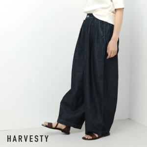 ハーベスティ HARVESTY サーカスパンツ デニム [98.ワンウォッシュ] A11801 ワイドパンツ 日本製｜more-net2