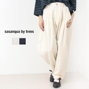 サザンカバイツリーズ sasanqua by trees バーディーパンツ AN-270 ボトムス デニム テーパードパンツ 無地 日本製 レディース 2025春夏 裾直し不可｜more-net2