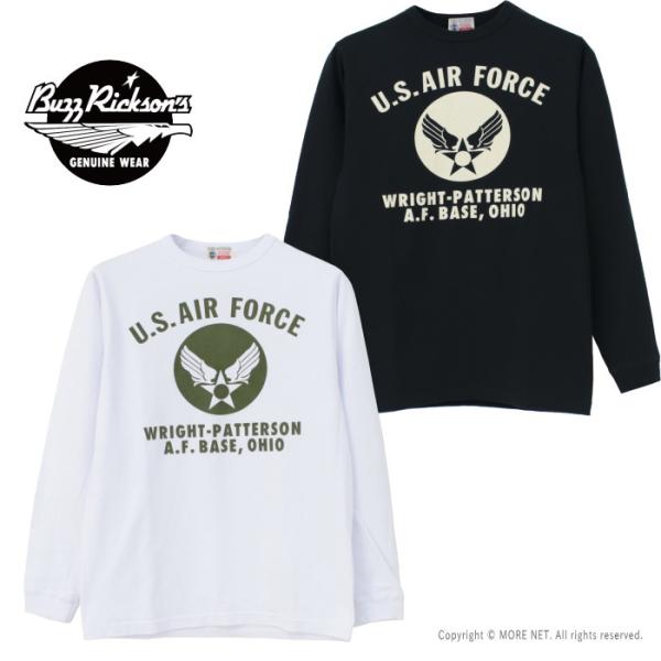 バズリクソンズ BUZZ RICKSON&apos;S プリント長袖Tシャツ U.S.AIR FORCE BR...