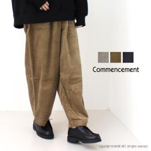 コメンスメント Commencement コーデュロイワイドパンツ C-052 日本製 ボトム レディース /返品・交換不可/SALE セール｜more-net2