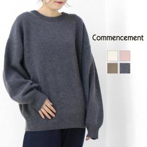 コメンスメント Commencement クルーワイドセーター/Crew Wide Sweater C-274 トップス ニット 無地 日本製 レディース /返品・交換不可/SALE セール｜more-net2