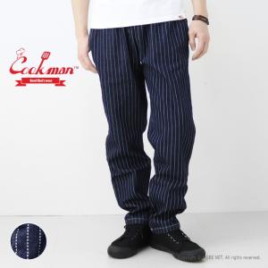 クックマン COOKMAN ウォバッシュデニム シェフパンツ CHEF PANTS メンズ レディース ストライプ｜モアネット casual select