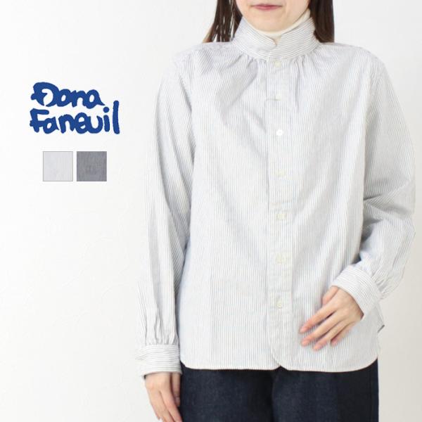 ダナファヌル Dana Faneuil オーガニックコットンヒッコリーストライプシャツ D-6125...