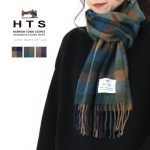 ハロータウンストアーズ  HARROW TOWN STORES ロープフリンジチェックストール ENHT2451 マフラー 巻物 タータンチェック /返品・交換不可/SALE セール｜more-net2
