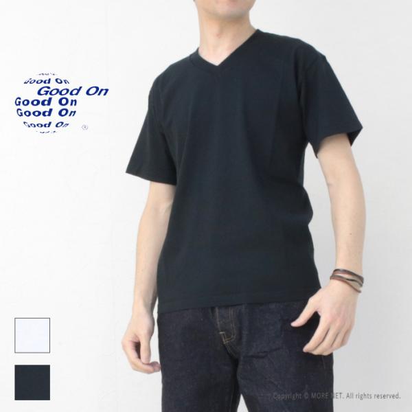 グッドオン Good On ショートスリーブVネックTシャツ GOST1001 日本製 メンズ アメ...