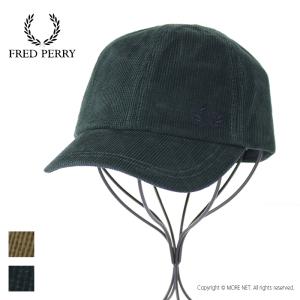 フレッドペリー FRED PERRY デュアルブランデッド ワッフルコーデュロイキャップ HW6686 メンズ レディース 帽子 ロゴ ローレル刺繍｜more-net2