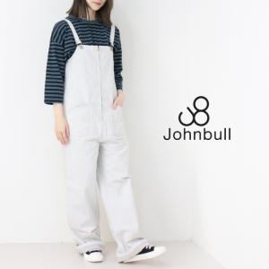 ジョンブル JOHNBULL デニムチューブサロペット W-WHITE JL231P40 日本製 オーバーオール Wホワイト 無地 ロング丈 レディース 2025春夏｜more-net2