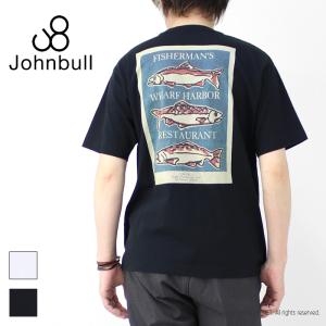 ジョンブル JOHNBULL ポケット付きプリントTシャツ  JM233C28 メンズ 半袖 FISH /返品・交換不可/SALE セール｜more-net2