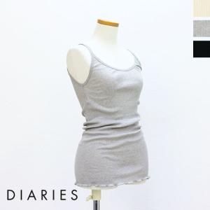 ダイアリーズ DIARIES コットンカシミヤ丸胴テレコ リブキャミソール KA31832 インナー 日本製 /返品・交換不可/SALE セール｜more-net2