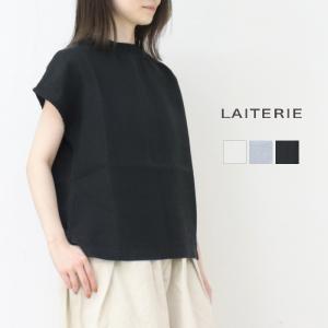 レイトリー LAITERIE リュールリネンボトルネックプルオーバー LB-116 トップス フレンチスリーブ 無地 日本製 レディース 2025春夏｜more-net2