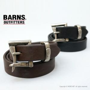 バーンズアウトフィッターズ BARNS OUTFITTERS 栃木レザー ファイヤーマンバックルベルト LE-4053 メンズ 日本製｜more-net2