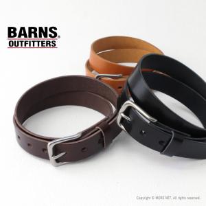 バーンズアウトフィッターズ BARNS OUTFITTERS 栃木レザー 30mm ベルト LE-4115 メンズ レディース 日本製 サマーオイル 2025春夏｜more-net2