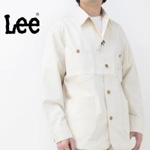 リー Lee ロコジャケット カバーオール LT0659-324 メンズ アイボリー DUNGAREES 2024春夏｜more-net2