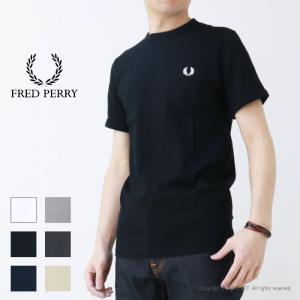 フレッドペリー FRED PERRY ワンポイントロゴ刺繍Tシャツ M3519 メンズ 半袖 リンガー 2024春夏｜more-net2