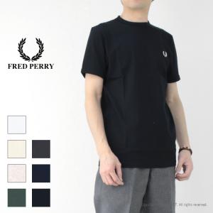 フレッドペリー FRED PERRY ワンポイントロゴ刺繍Tシャツ M3519 メンズ 半袖 リンガー 2025春夏｜more-net2