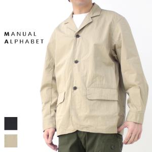 マニュアルアルファベット Manual Alphabet コットン/ナイロン ウェザー 3Bジャケット MA-J-364 日本製 ライトアウター /返品・交換不可/SALE セール｜more-net2